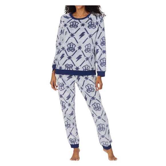 NWOT DISNEY X HARRY POTTER Blue Fleece PJ Joggers - Picture 2 of 4